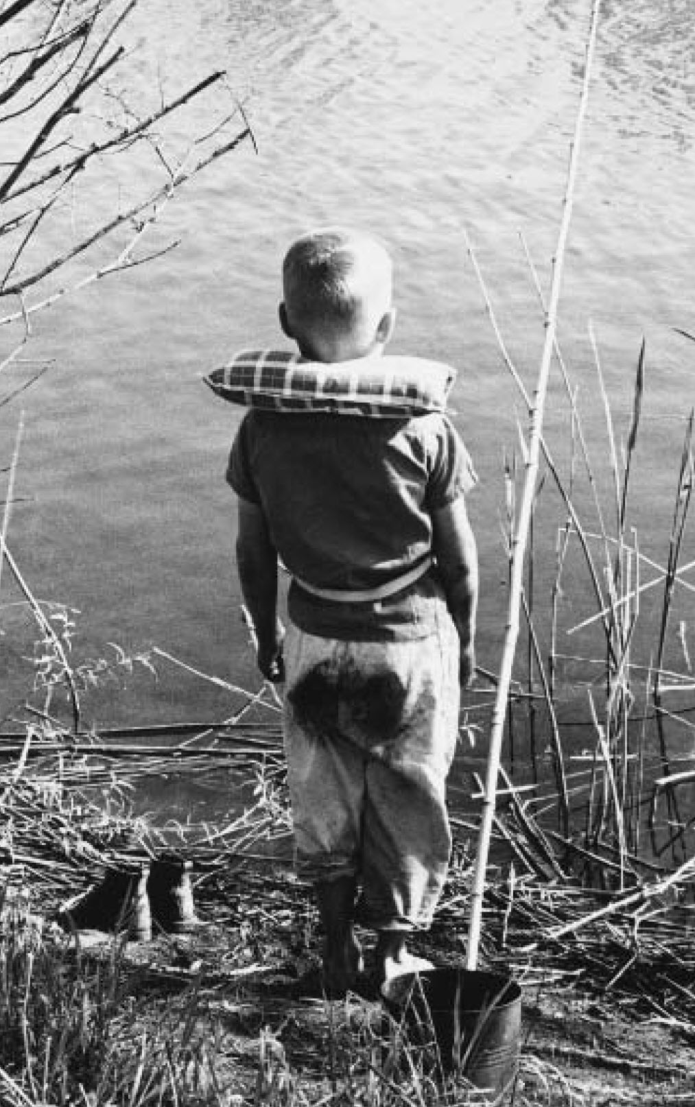 Kid fishing from shore