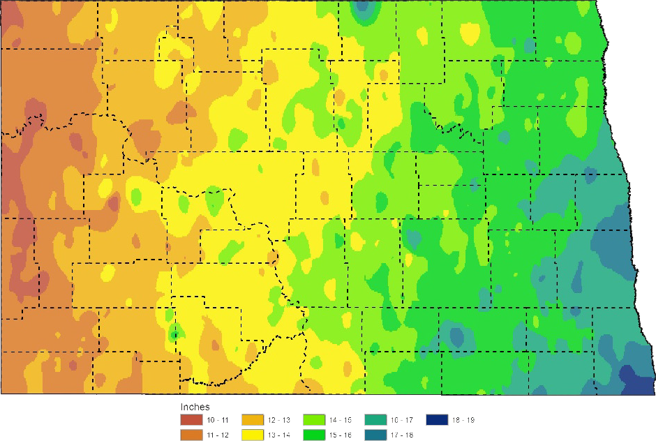 North Dakota Temperature Map Climate | North Dakota Game and Fish