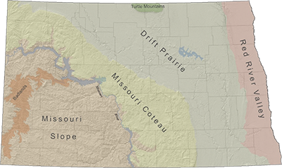 Geogical Regions Map