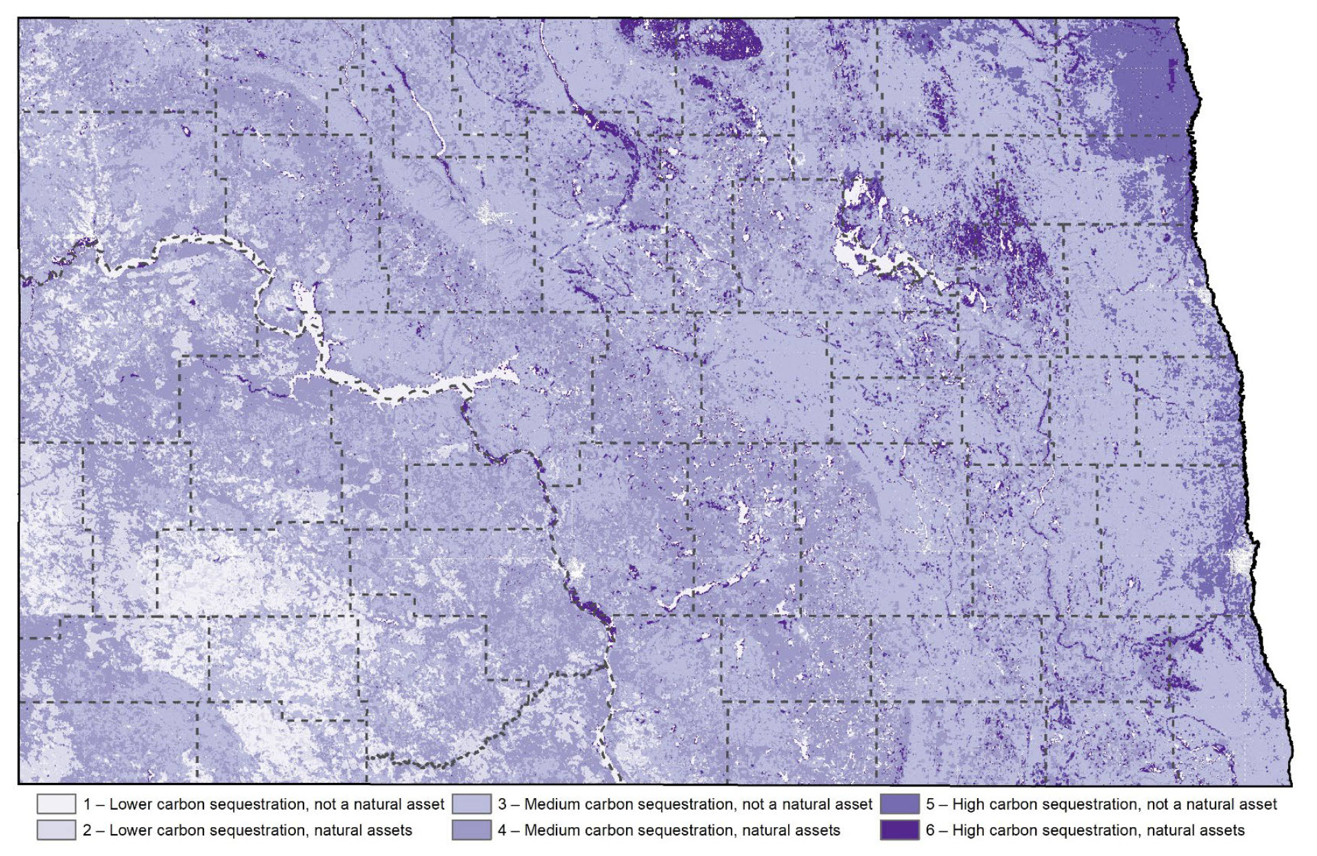 Carbon sequestration amounts