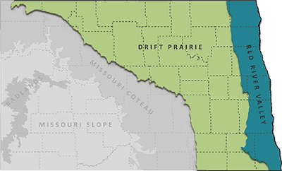 Associated georegion(s) map