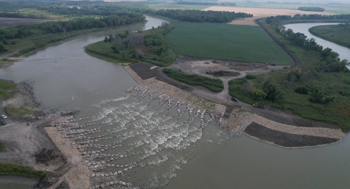 Red River - Drayton Dam modification (shown after the old low-head dam was removed