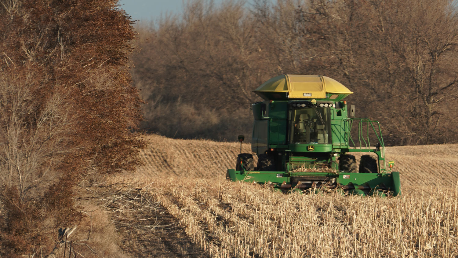 Farm equipment in field