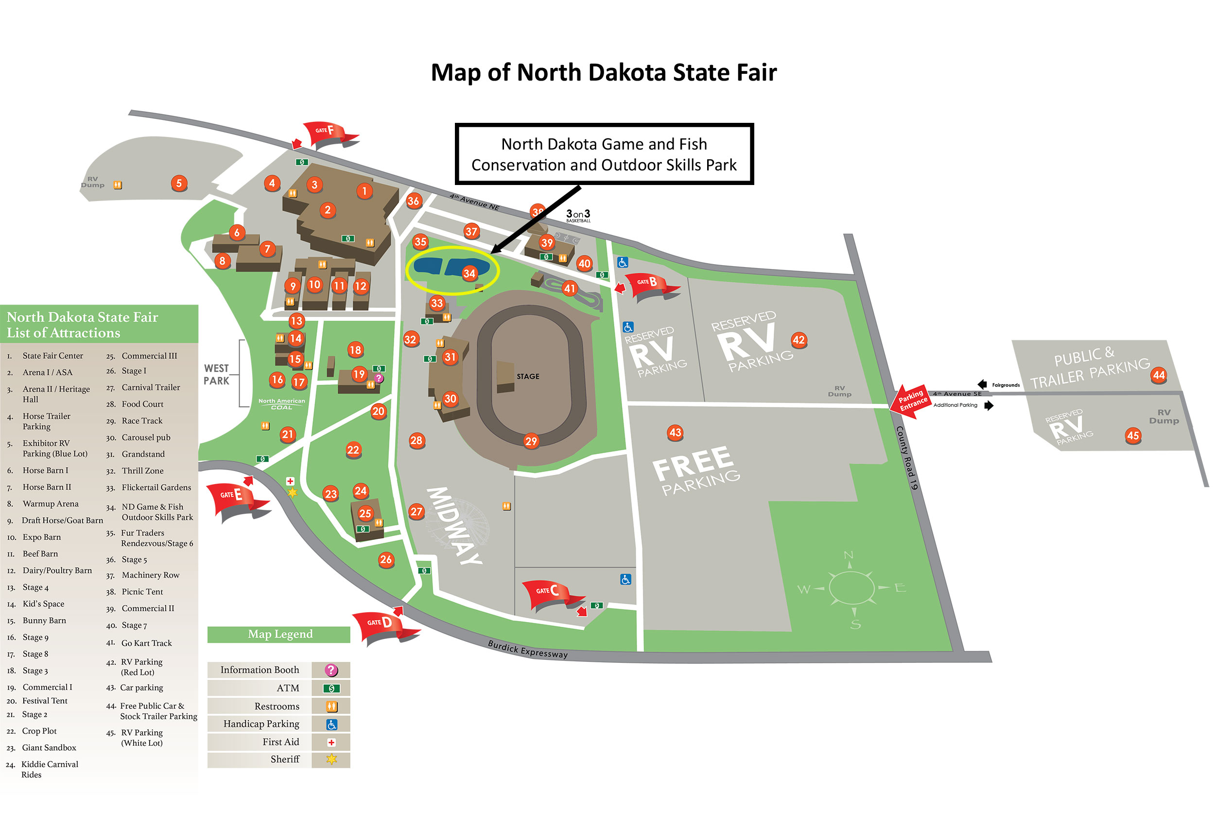 Map of state fairgrounds