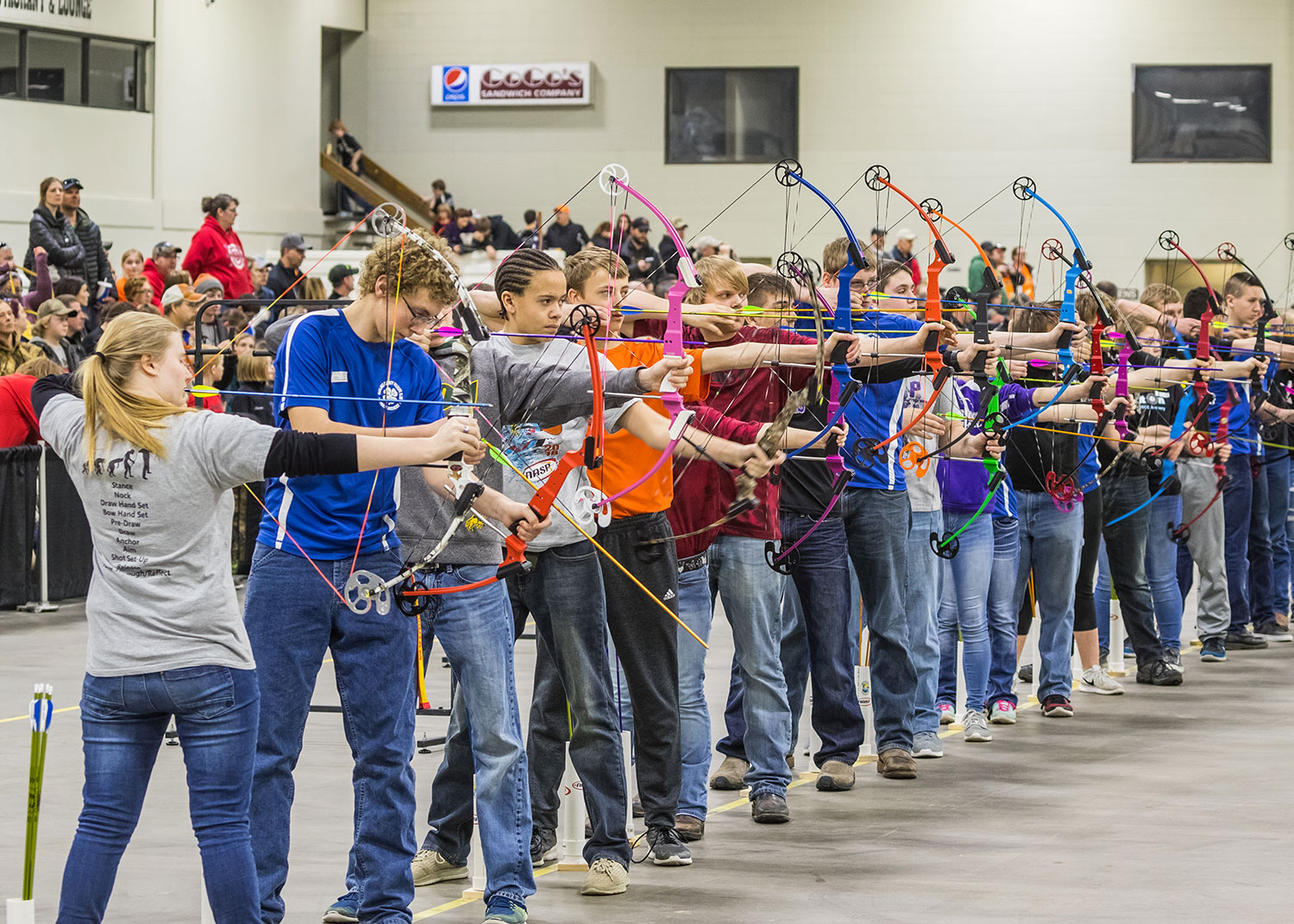 Students competing in a NASP tournament