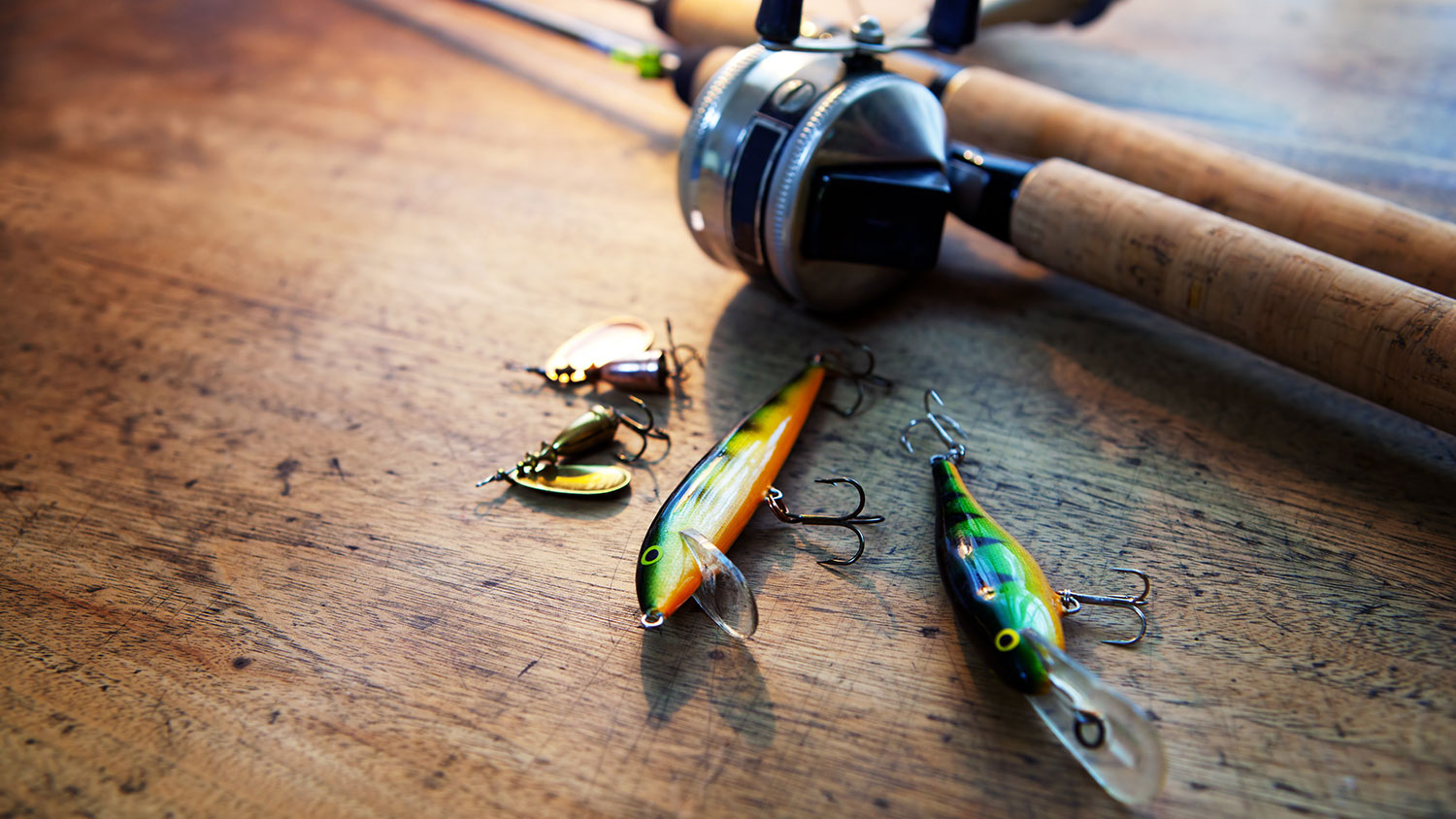 Fishing poles and lures