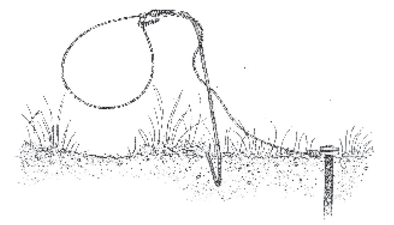 Cable device - drawing of how a cable device is set up in the field