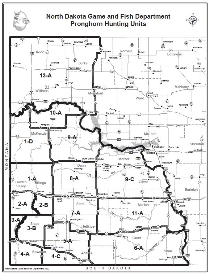 Hunting units map