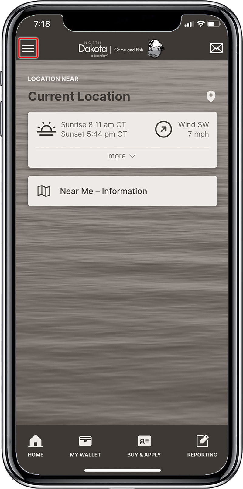 Screenshot of mobile app profile add step 1