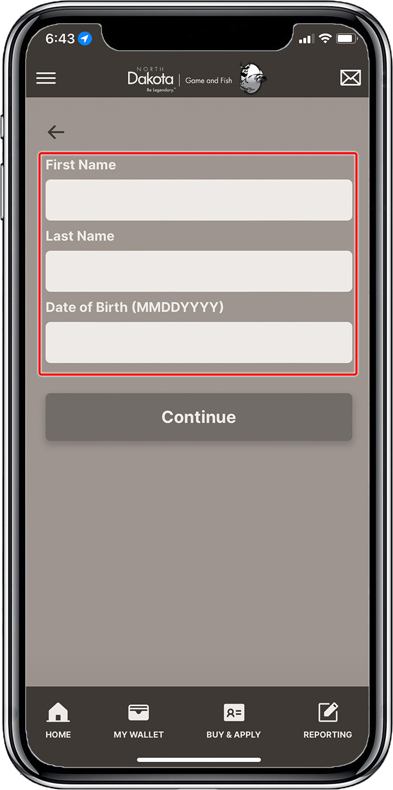 Screenshot of mobile app profile add step 4