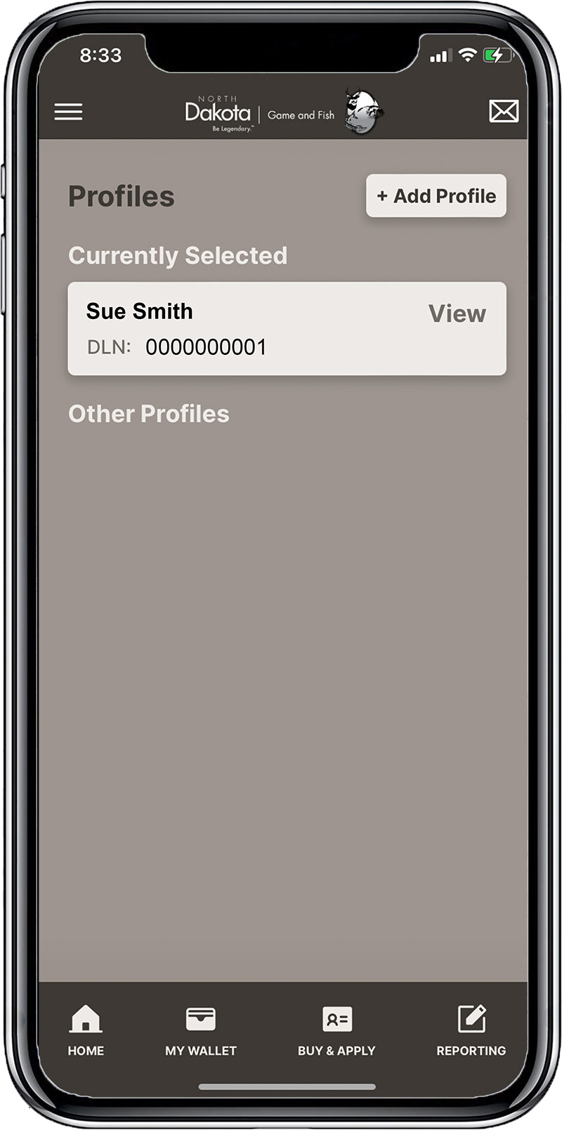 Screenshot of mobile app profile add step 6