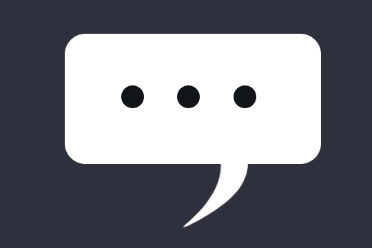 Text bubble graphic