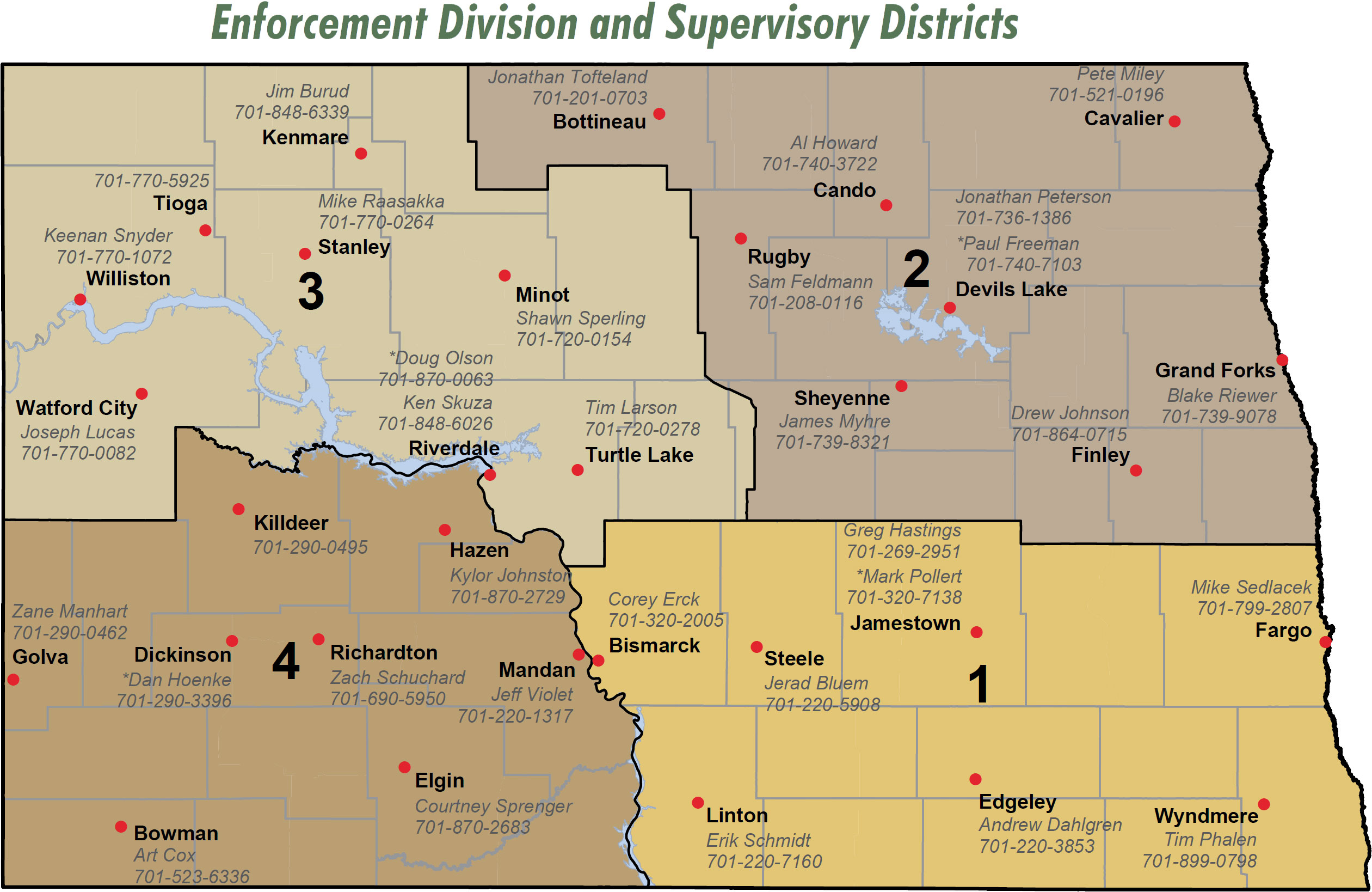 District Maps North Dakota Game And Fish