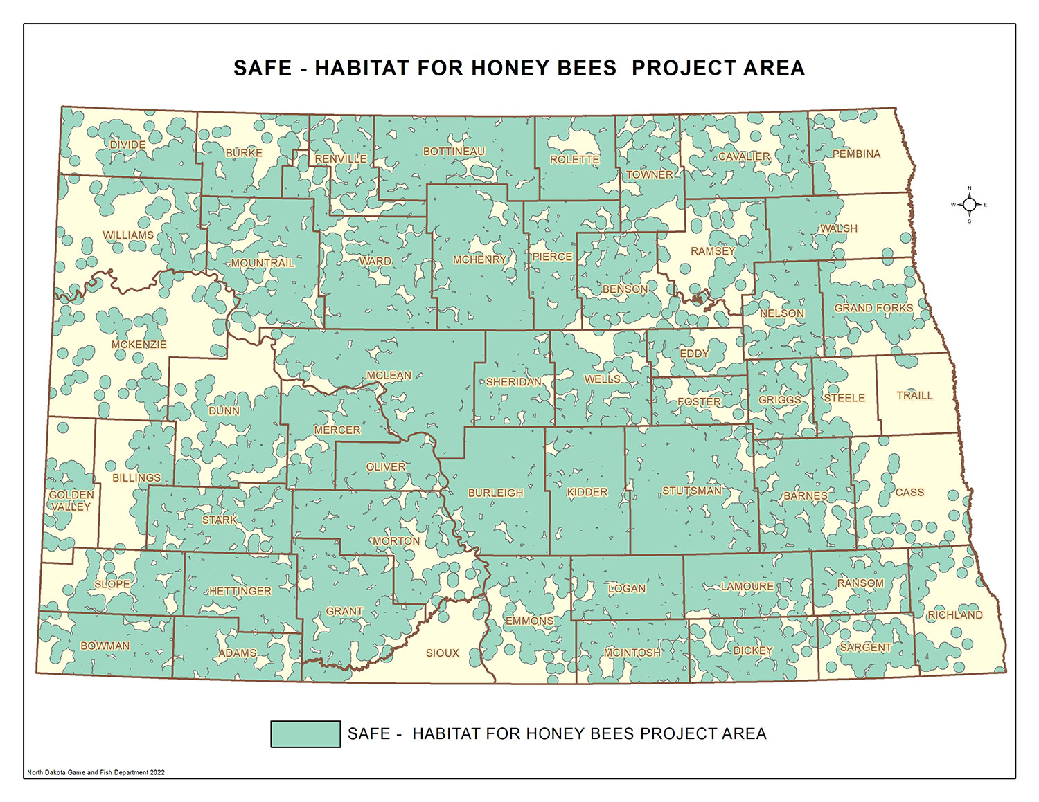 Honey Bee SAFE map