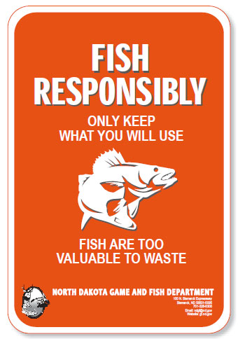 Fish responsibly sign