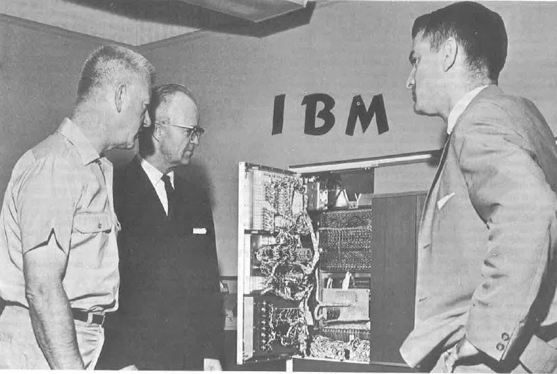 Photo of old IBM licensing machine