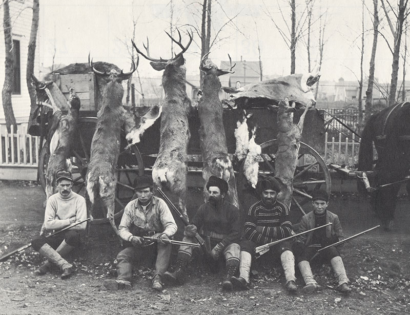 1902 Deer hunters with deer