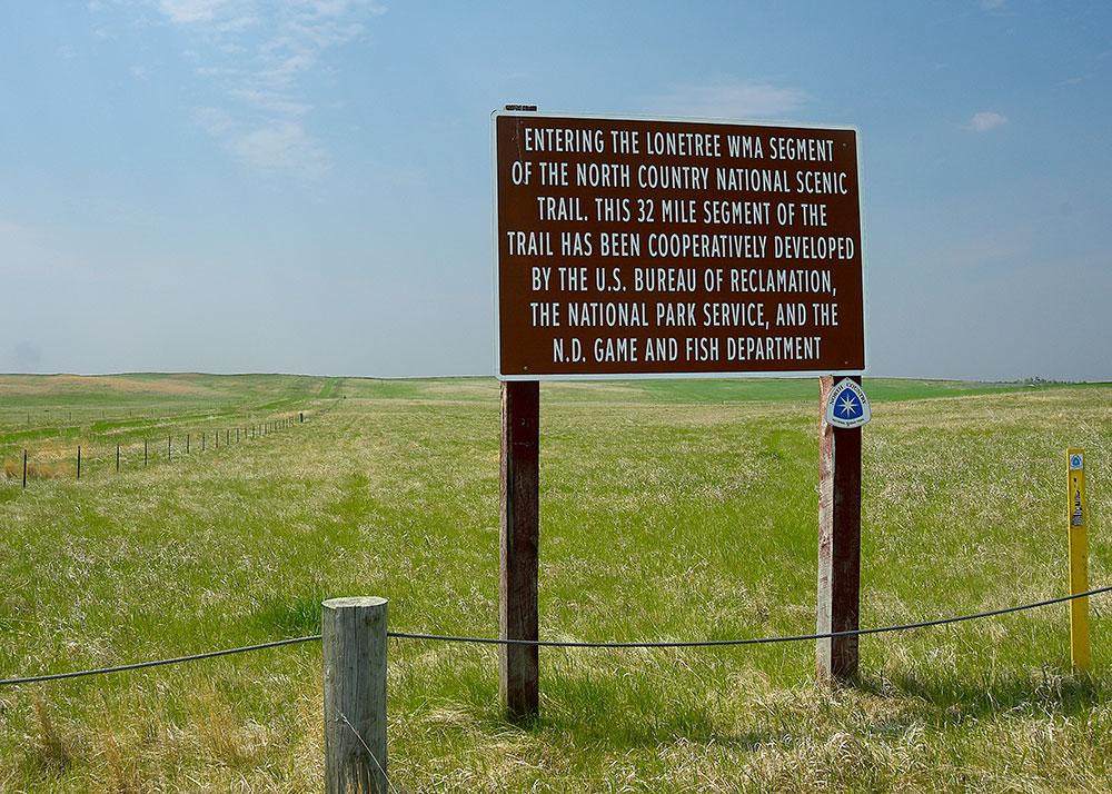 Sign for NCT at Lonetree WMA