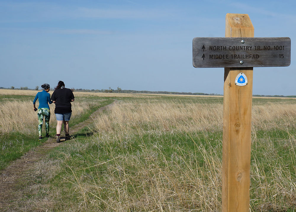 Trail sebment in Sheyenne National Grassland