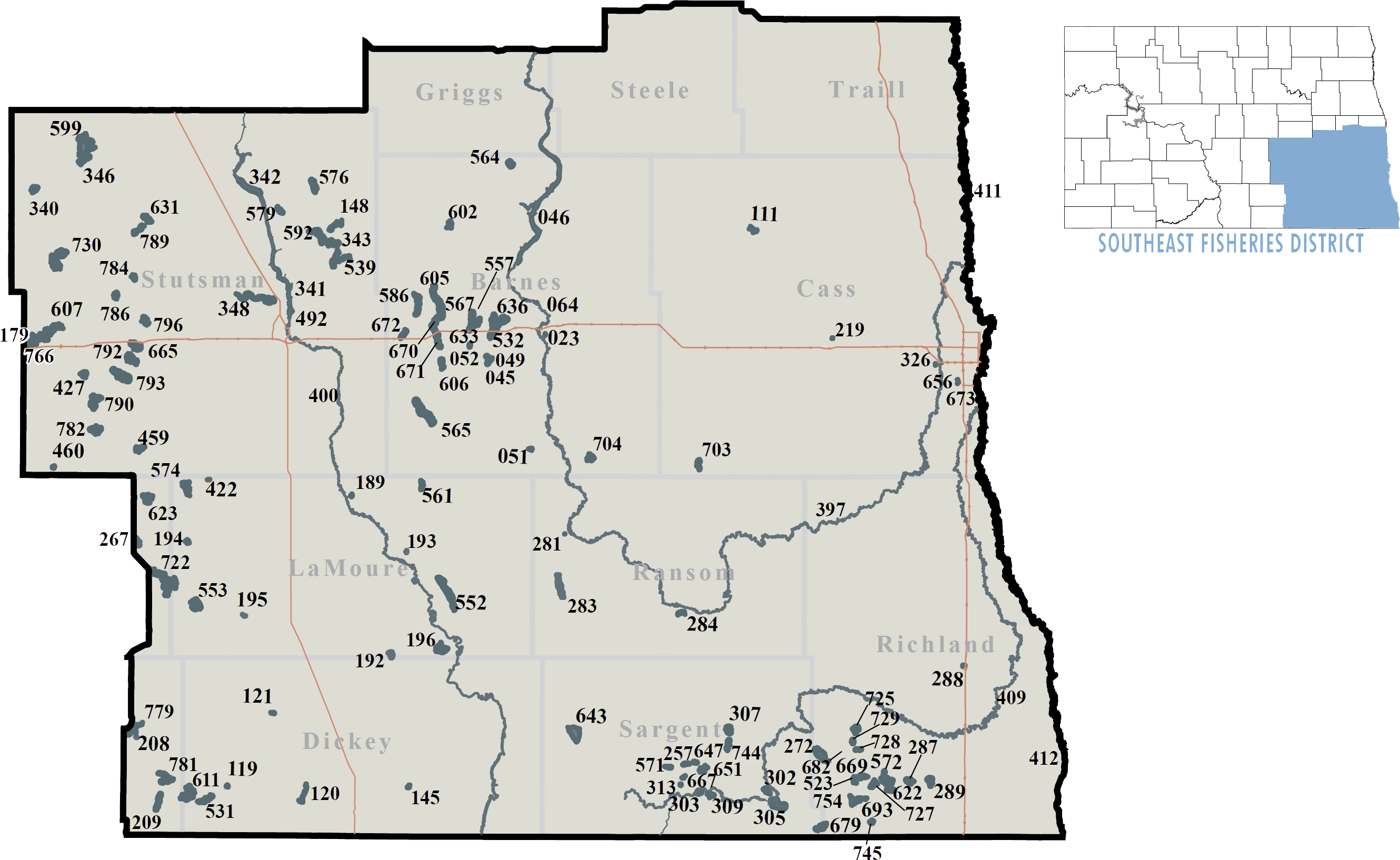 Southeast District Map
