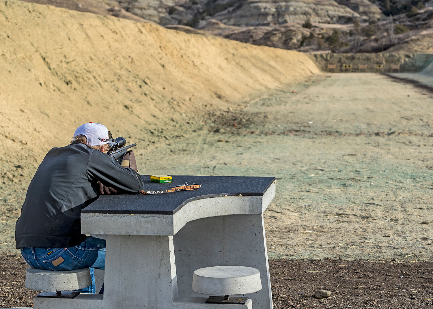 Person using shooting range