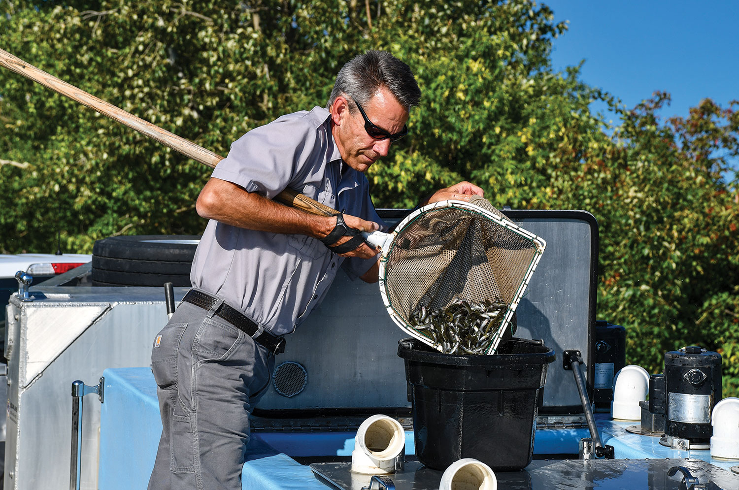 NDGNF Fisheries Biologist Jerry Weigel