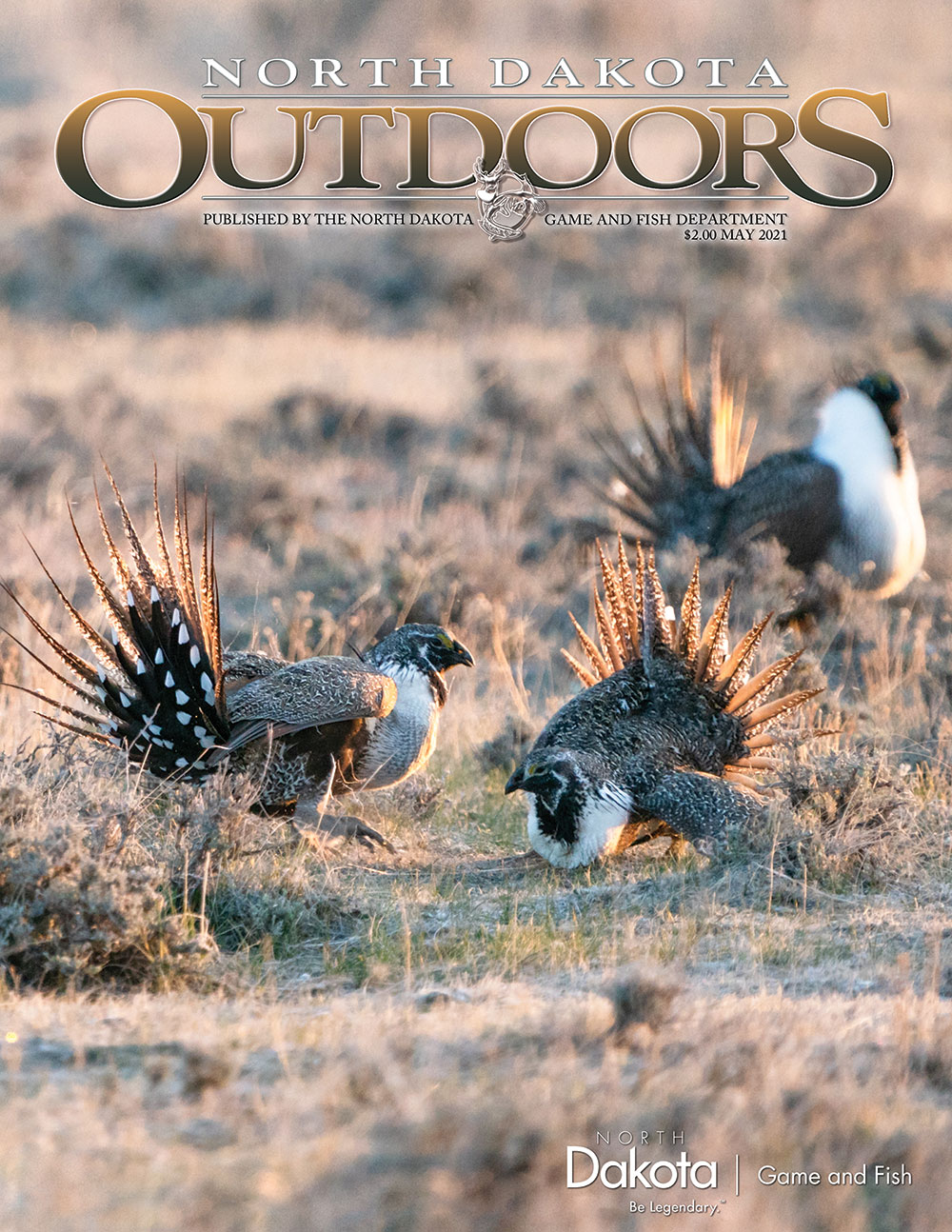 Cover of North Dakota Outdoors for the month of May 2021