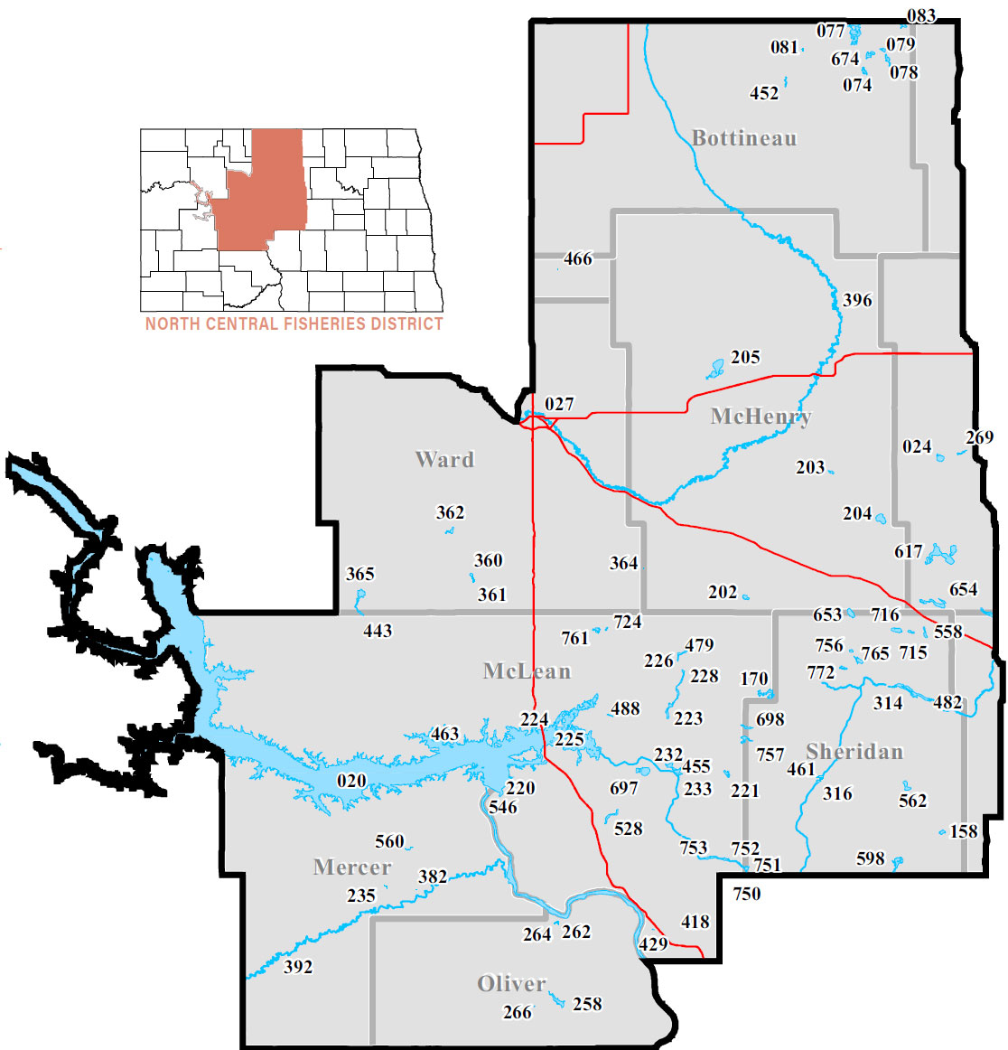 North Central District Map