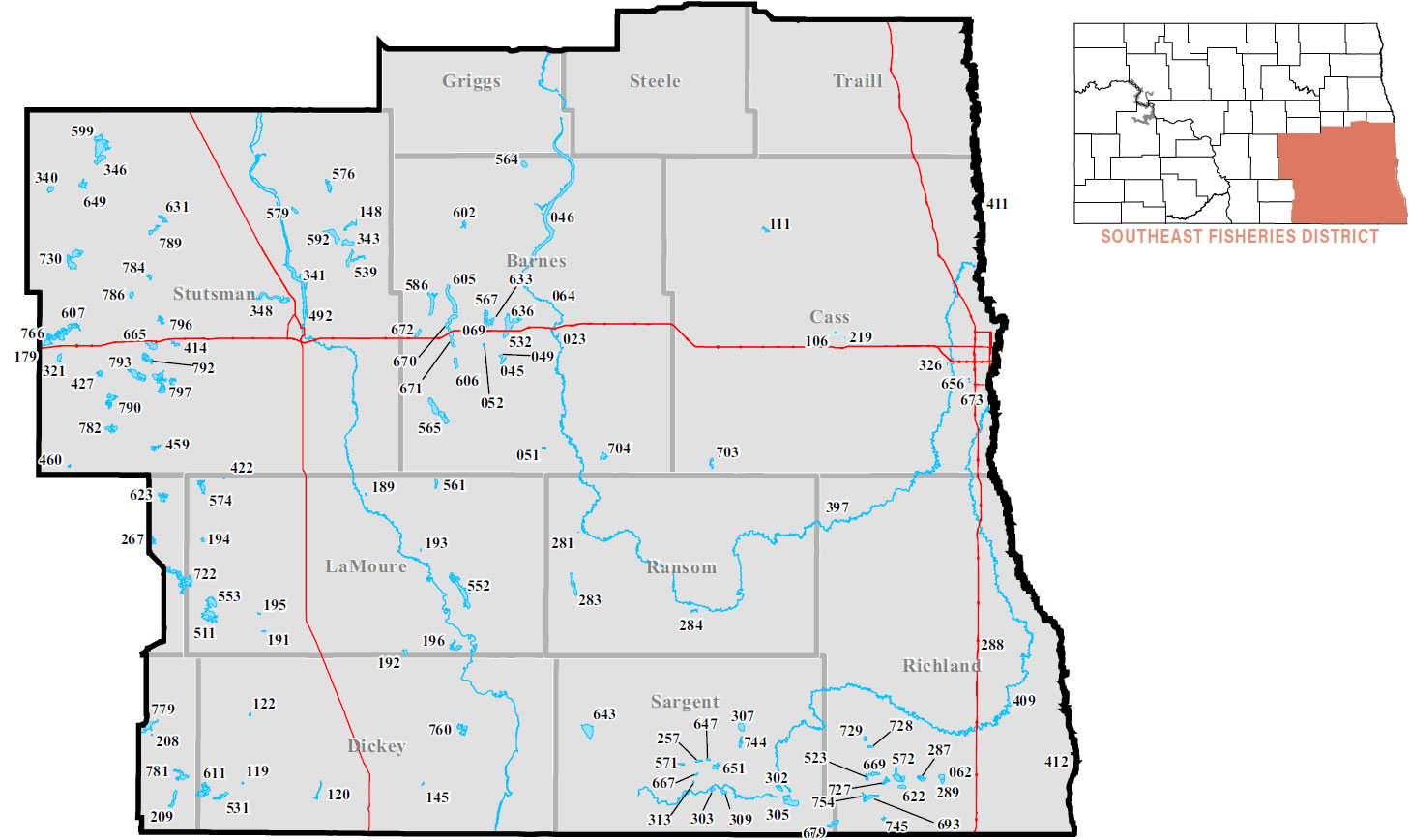 Southeast District Map