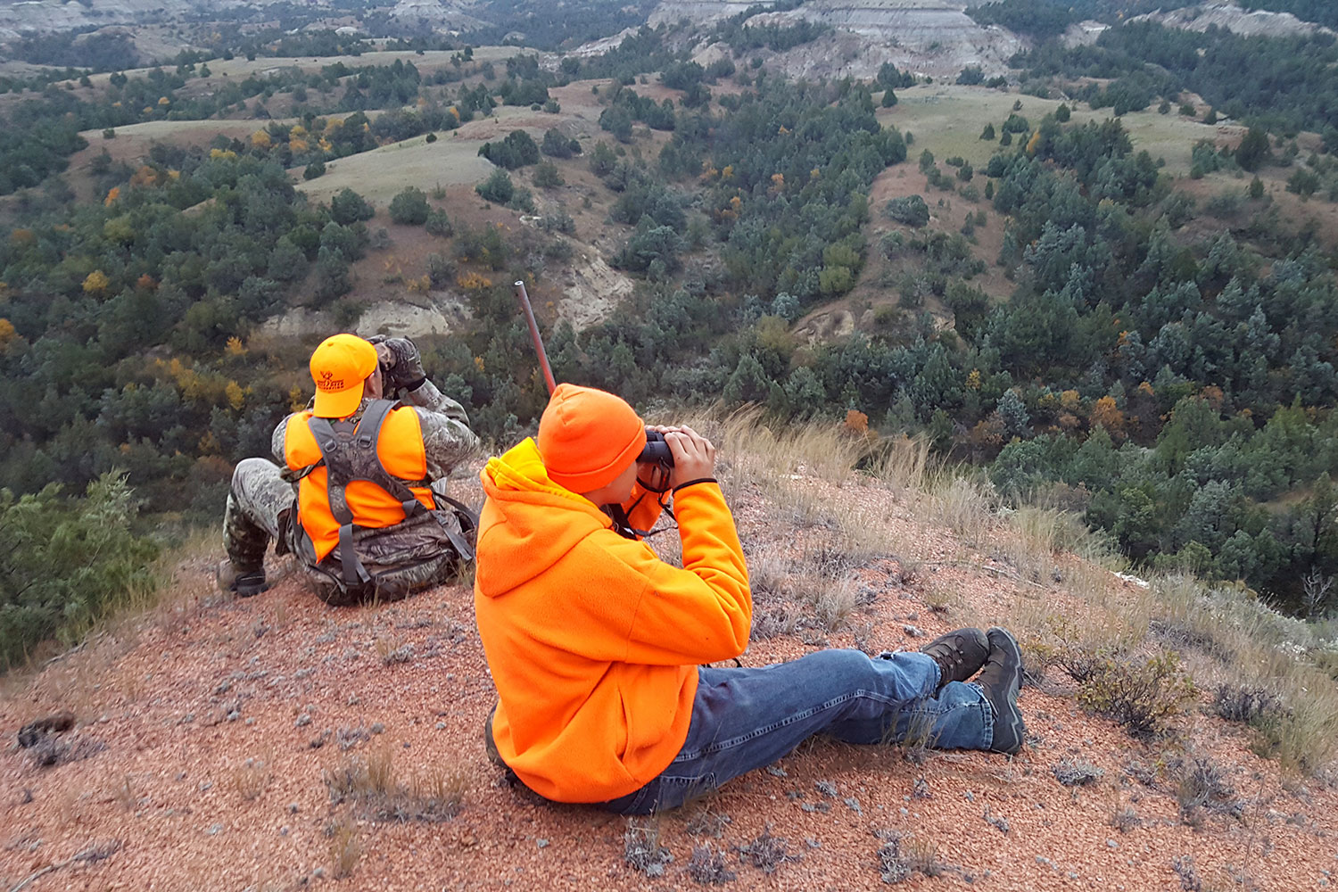 Hunters in the badlands
