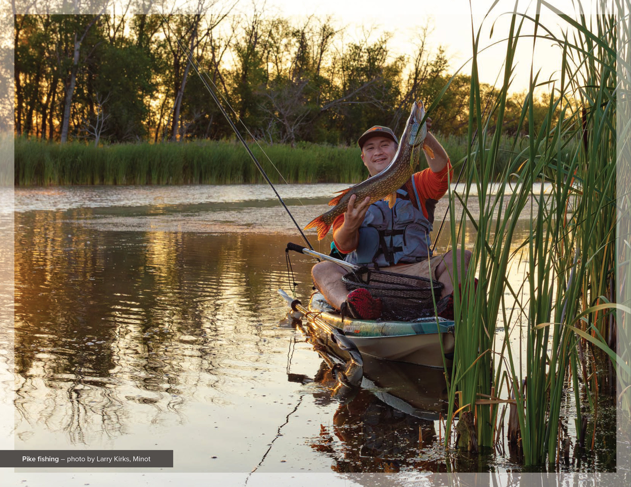 Pike fishing – photo by Larry Kirks, Minot