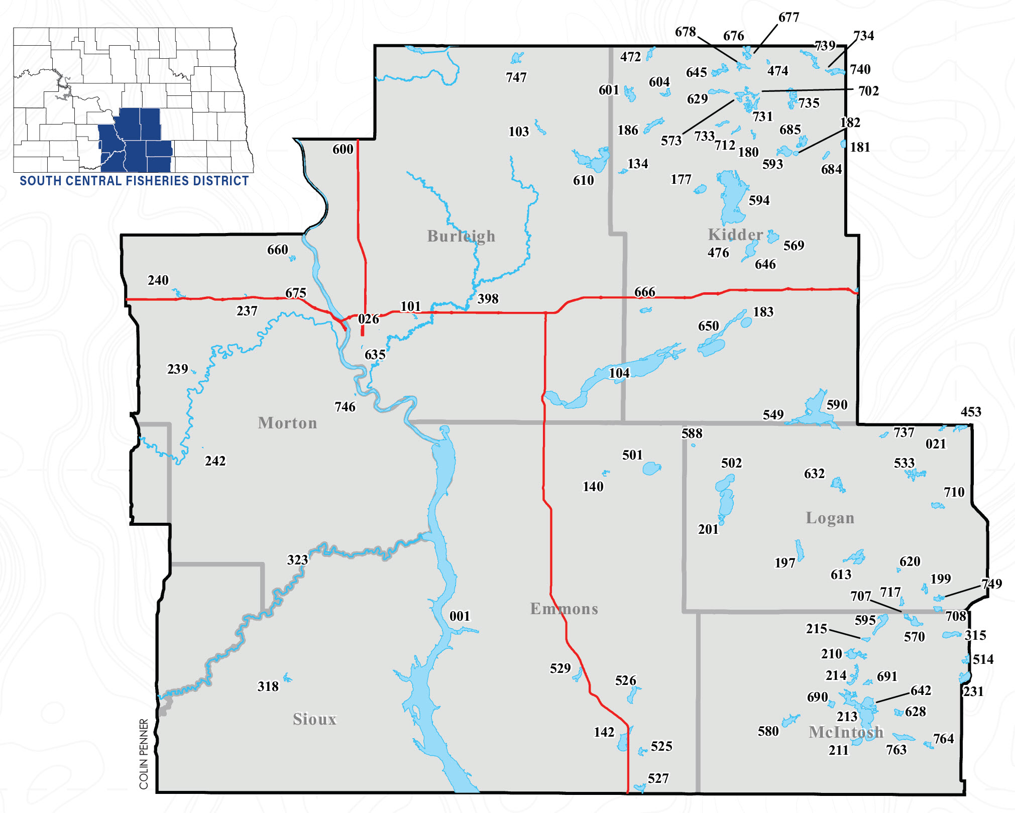 2023 North Dakota Fishing Waters