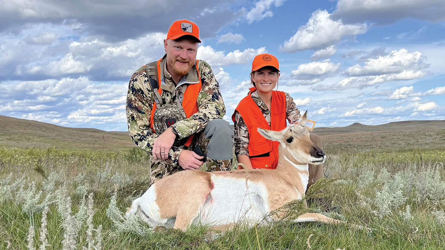 Casey and Cayla on a successful pronghorn hunt