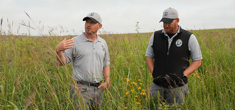 Bill Haase (left) and Levi Jacobson