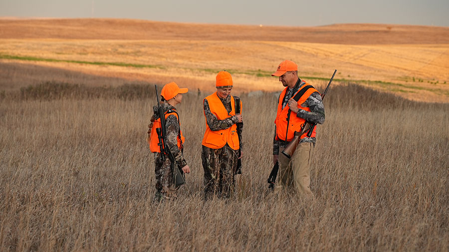 Family out hunting