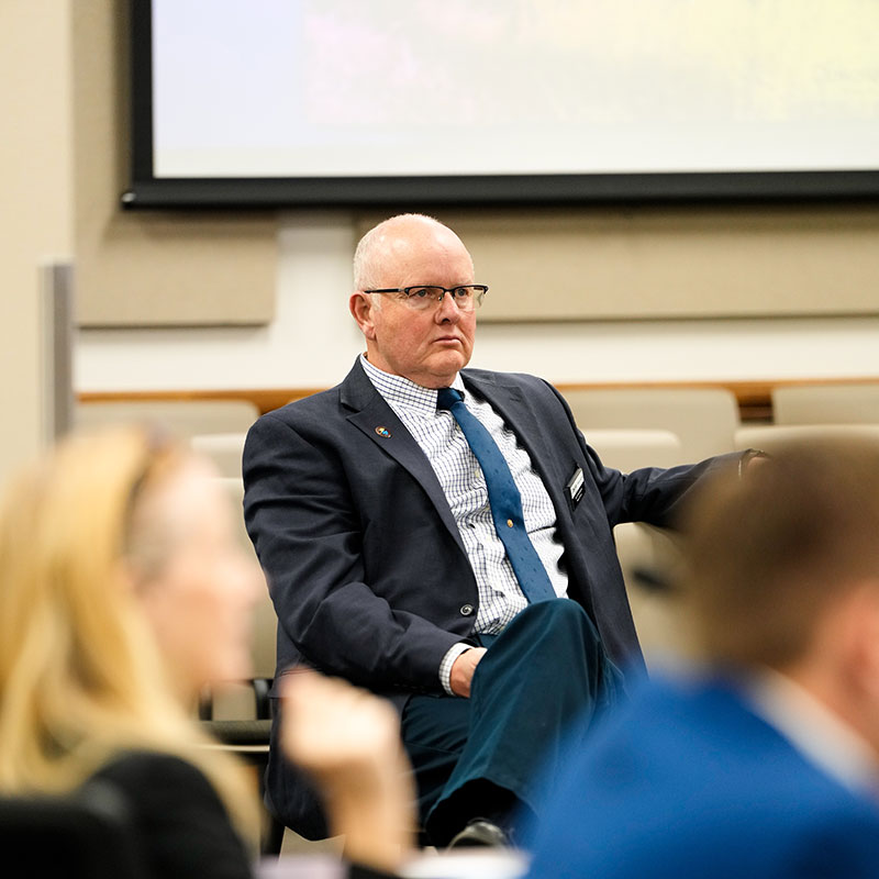 Peterson in legislative meeting