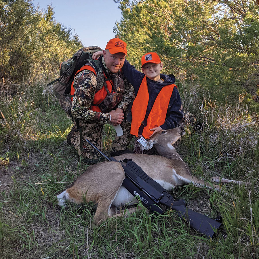 Father and son with son's first deer