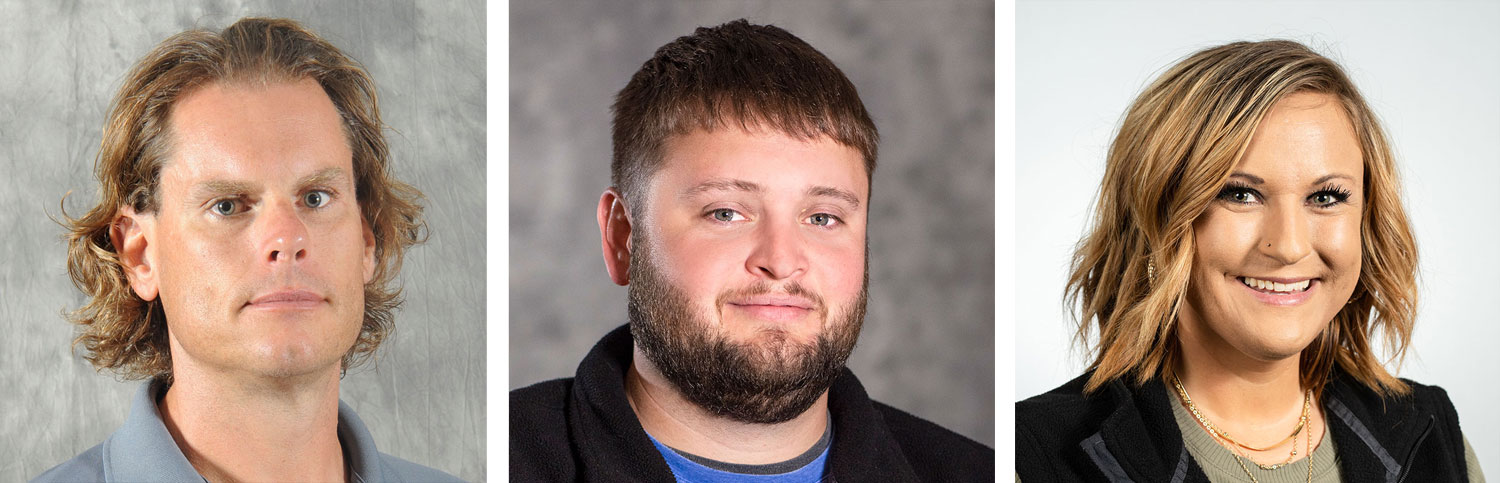 Jeff Long (left), Brian Schafer (center), Amber Schroeter (right)