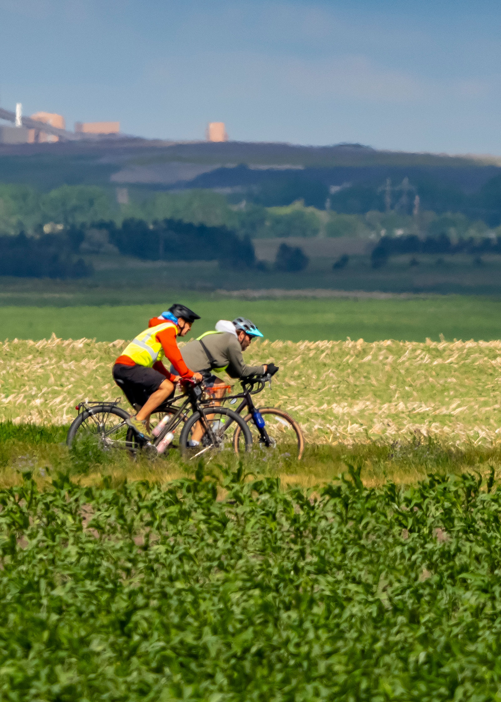 Forsberg and Caven biking