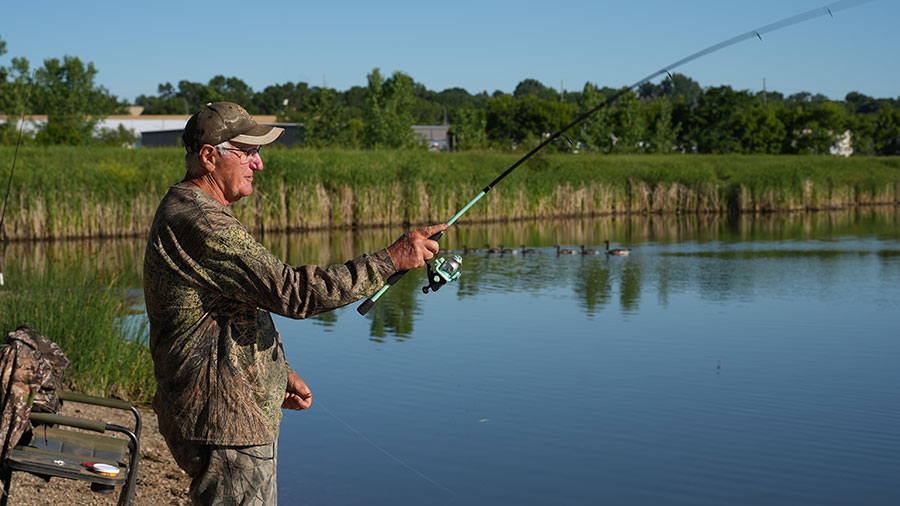 Marvin Howe fishing