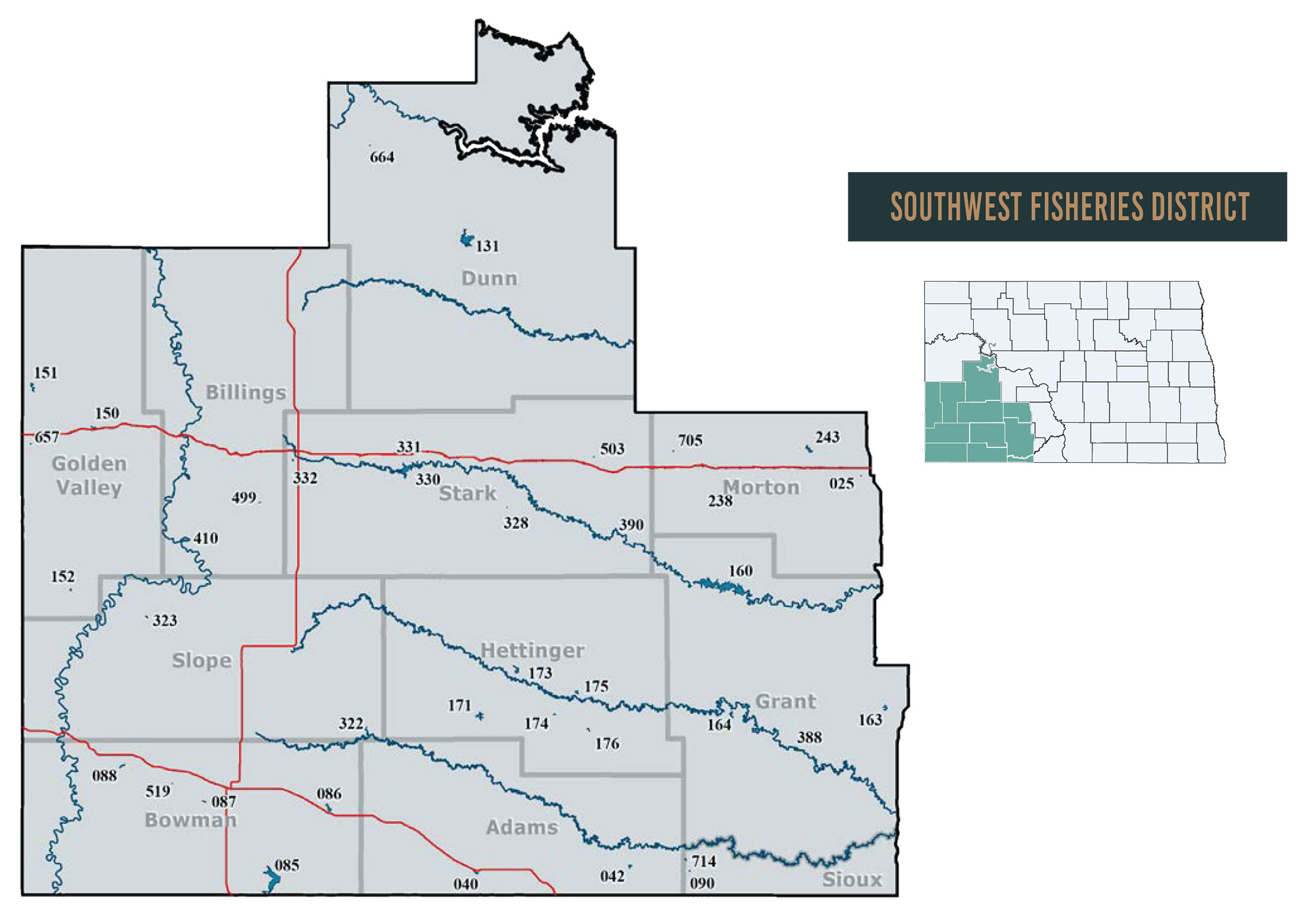 Southwest District Map