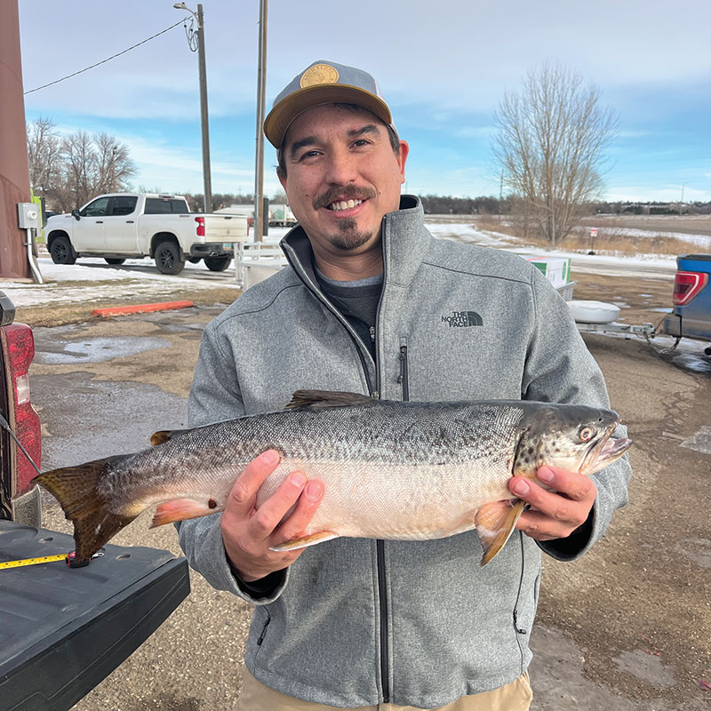 Trottier with record tiger trout