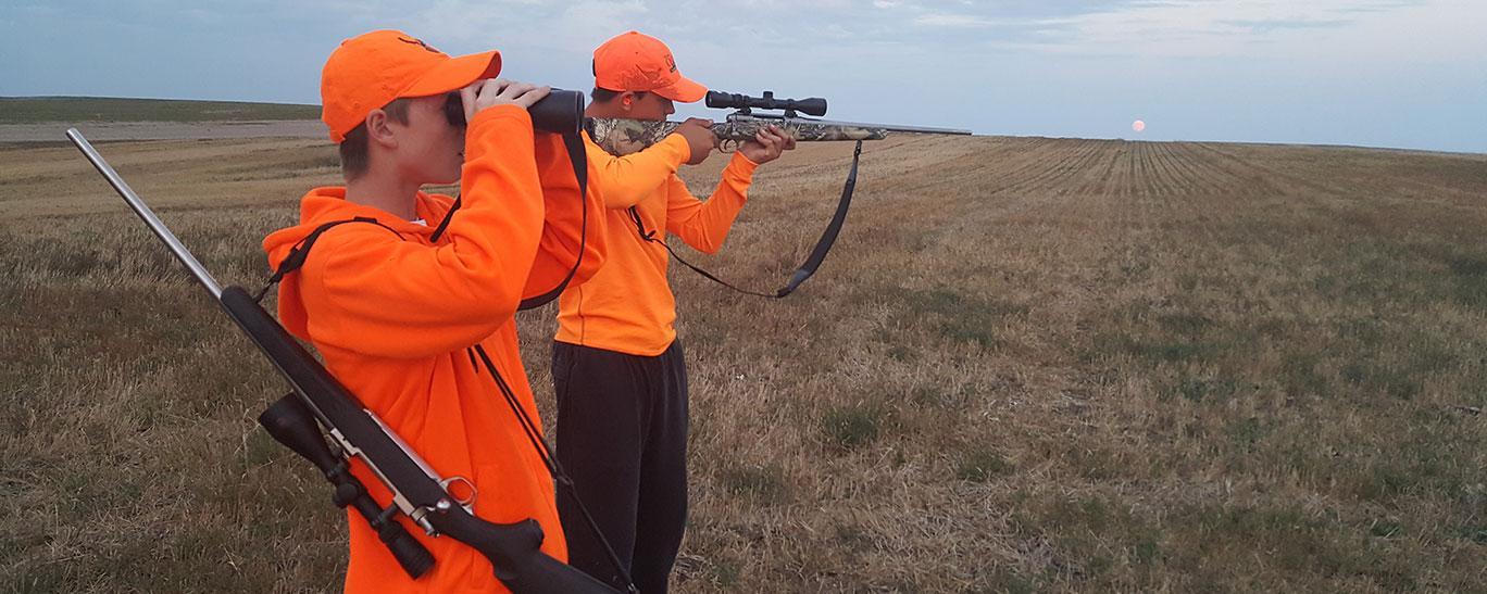 Youth out deer hunting