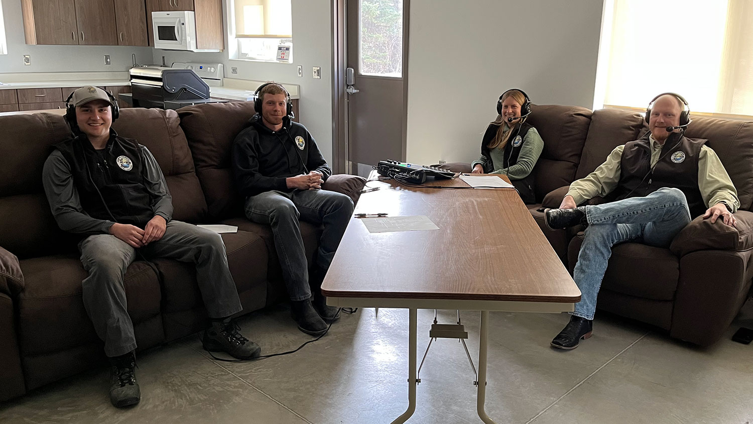 Mason Hammer (left), Ben Holen, Cayla Bendel, Casey Anderson