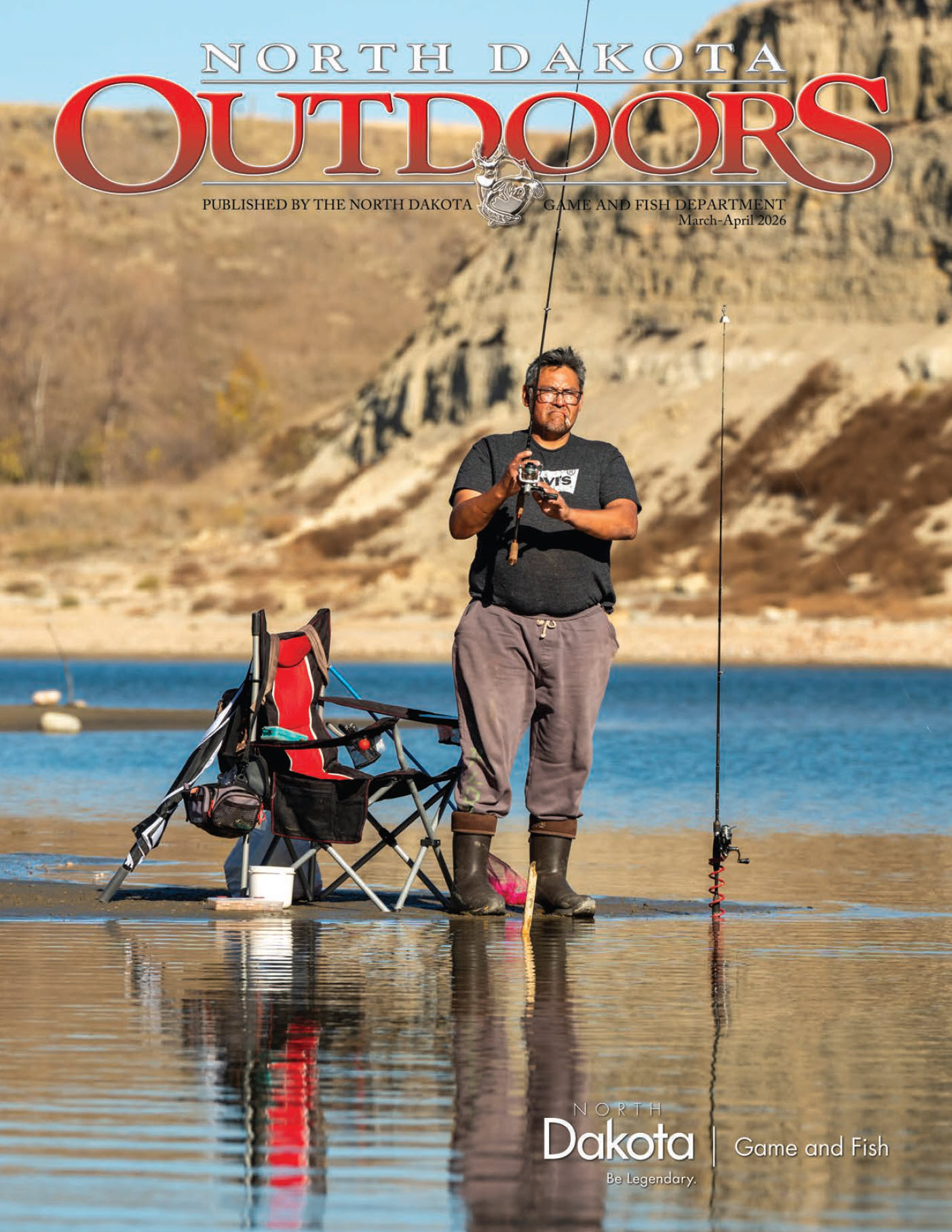 Cover of the March/April magazine - angler fishing