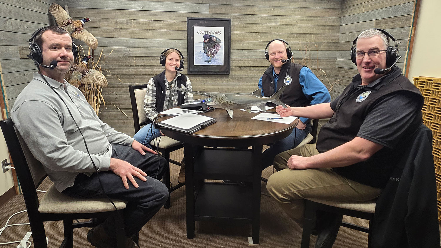 Aaron Slominski (left), Cayla Bendel, Casey Anderson, Paul Bailey