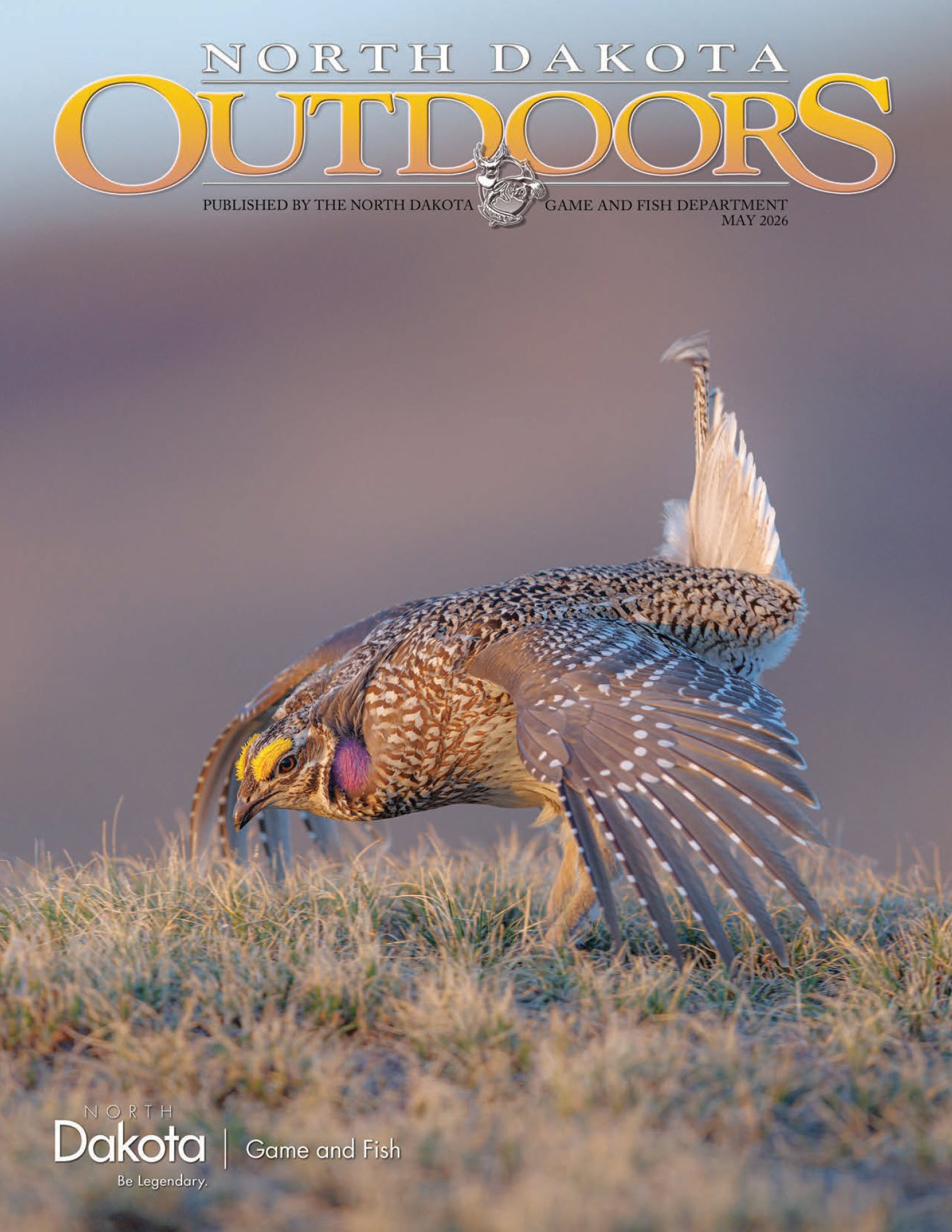 Magazine cover - displaying sharp-tailed grouse