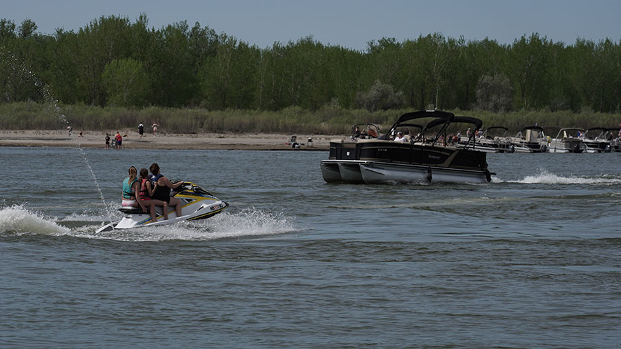 Boaters on the water