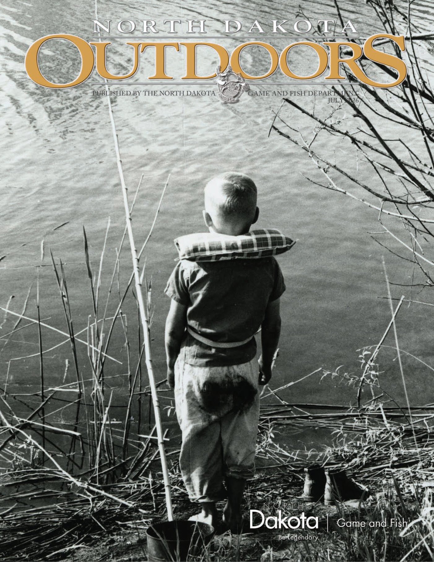 July 2026 NDO Cover - Old image of a child shorefishing