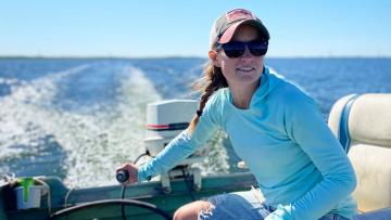 Cayla Bendel boating